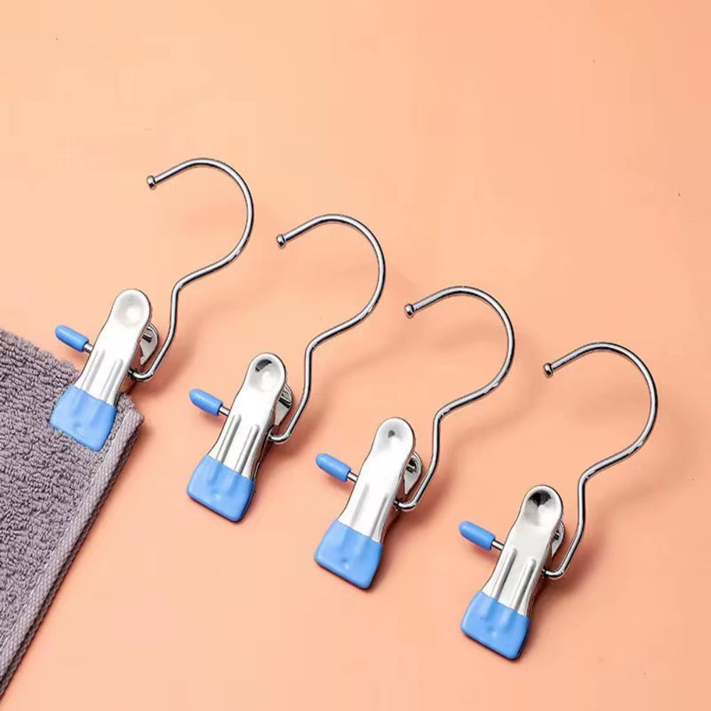 SpaceSaver 360° Rotating Boot Hanger – Portable & Space-Saving Stainless Steel Clip for Closet & Travel