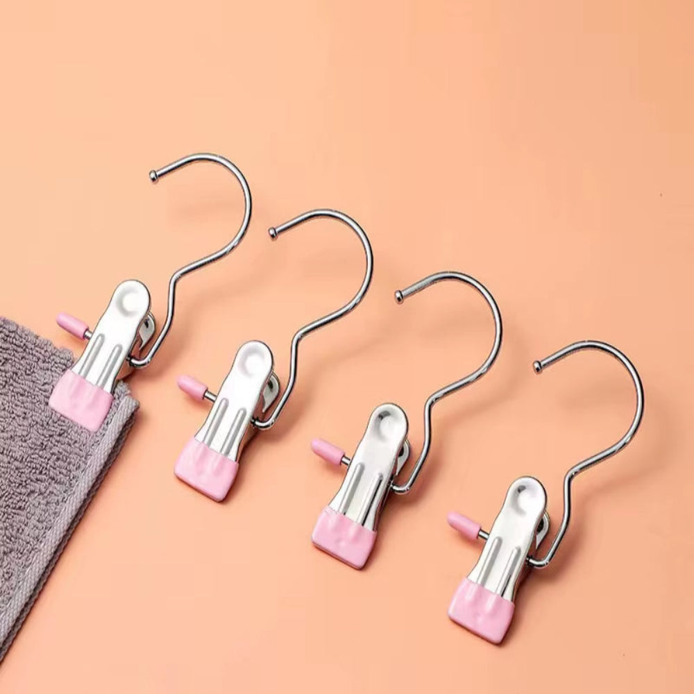SpaceSaver 360° Rotating Boot Hanger – Portable & Space-Saving Stainless Steel Clip for Closet & Travel
